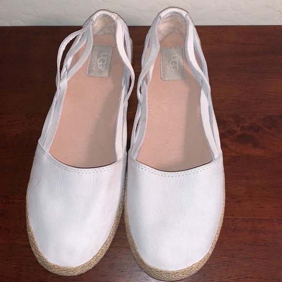UGG SIZE 10 BRAND NEW ESPADRILLE SUEDE SLIP ON FLATS - Picture 2 of 10